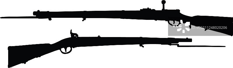 老式军用步枪图片素材