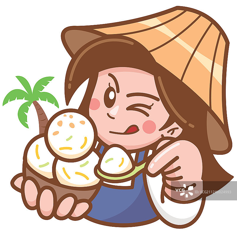 椰子冰淇淋图片素材