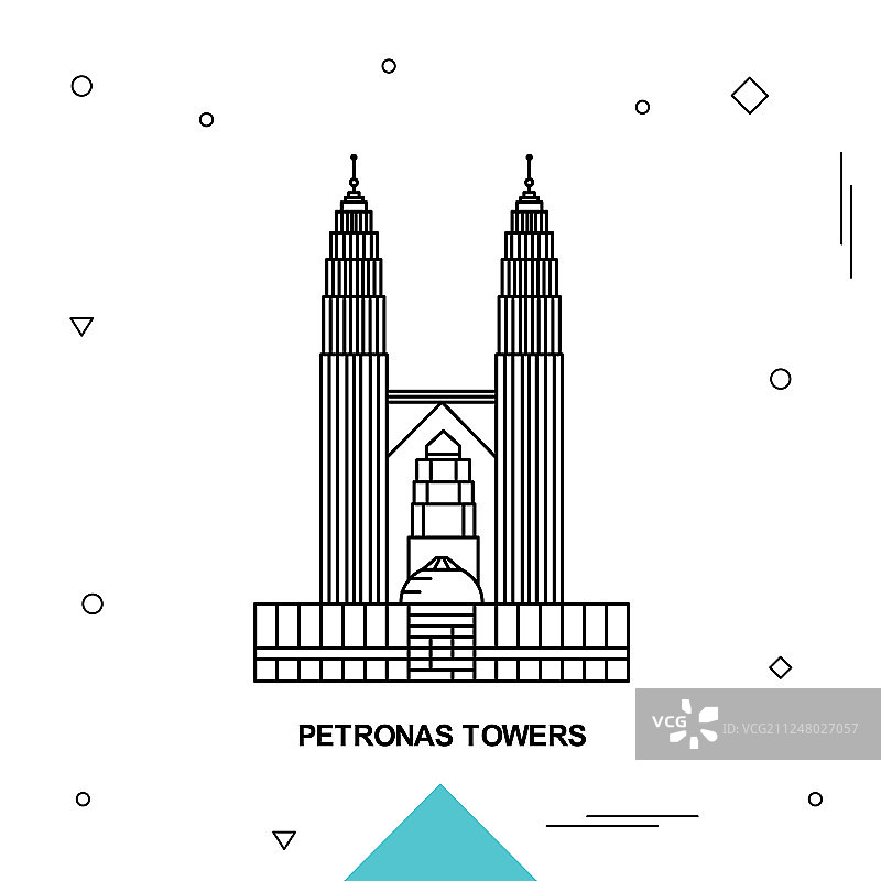 马来西亚国家石油公司双塔图片素材