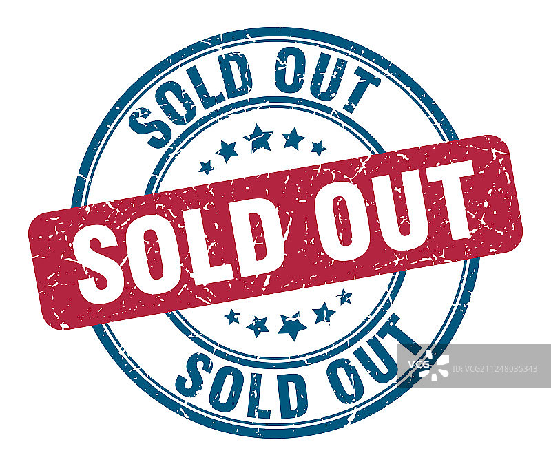 售罄印章圆形售罄标志图片素材