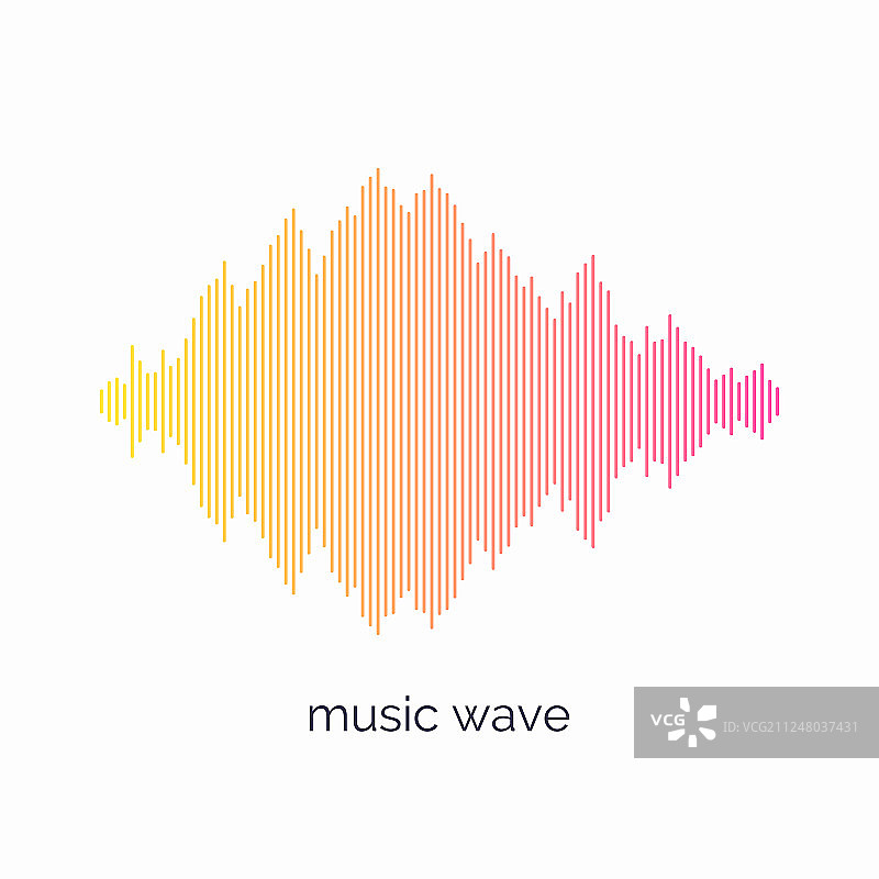 深色背景上的声波均衡器图片素材
