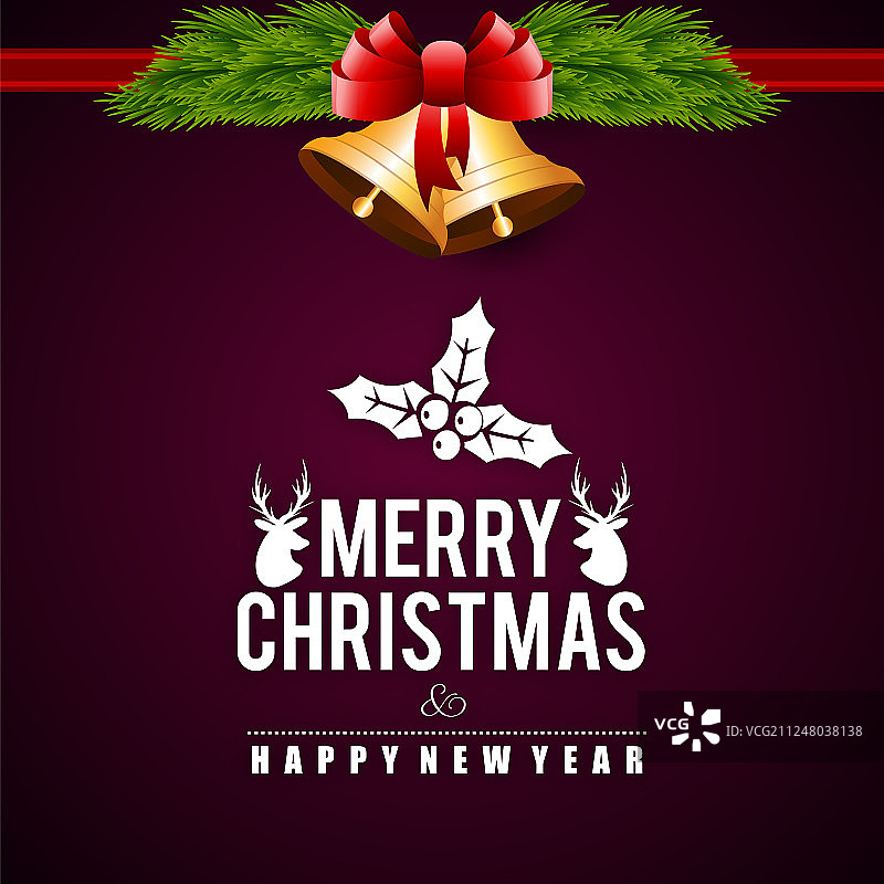 圣诞快乐2019背景抽象模板图片素材