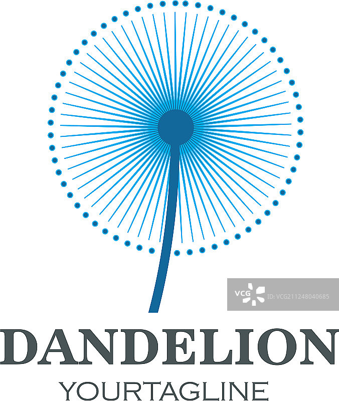 蒲公英花logo图标图片素材