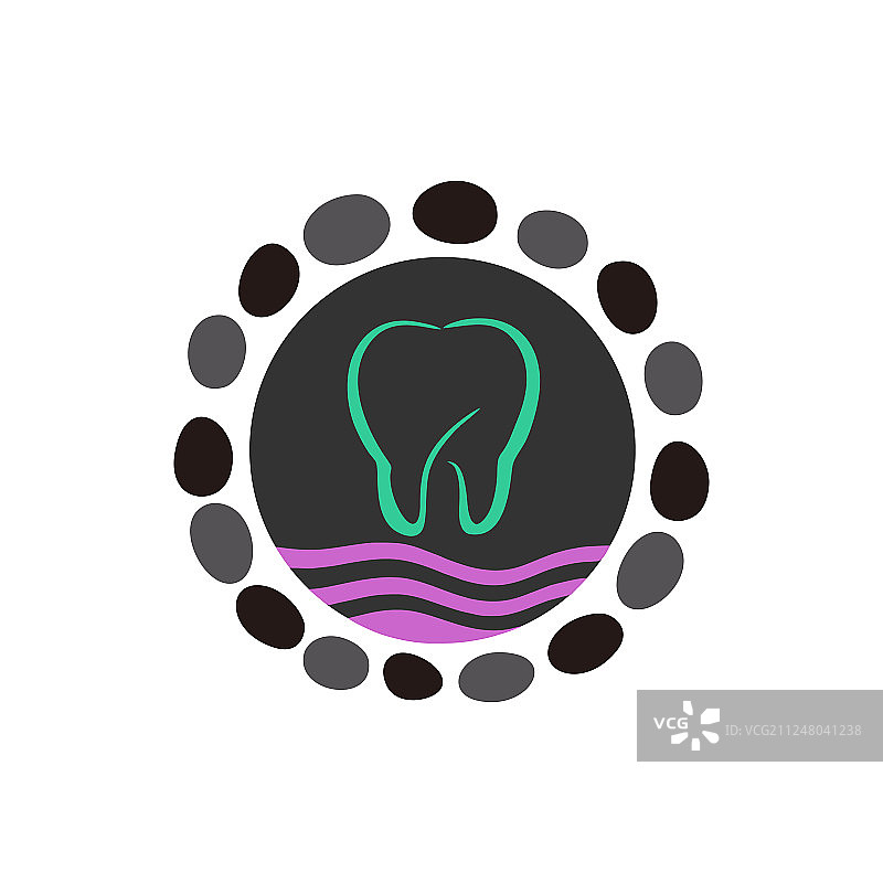 牙齿水石Logo图片素材