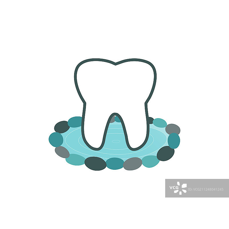 牙齿水石Logo图片素材