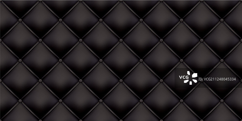 黑色皮革软垫图案纹理图片素材