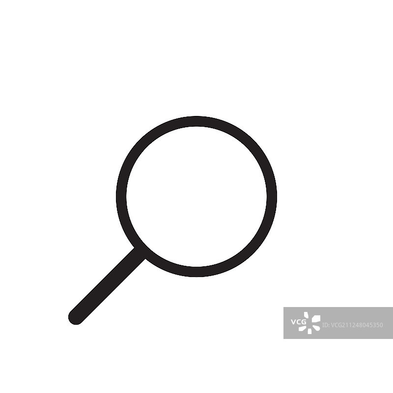 搜索图标放大镜缩放符号细线图片素材