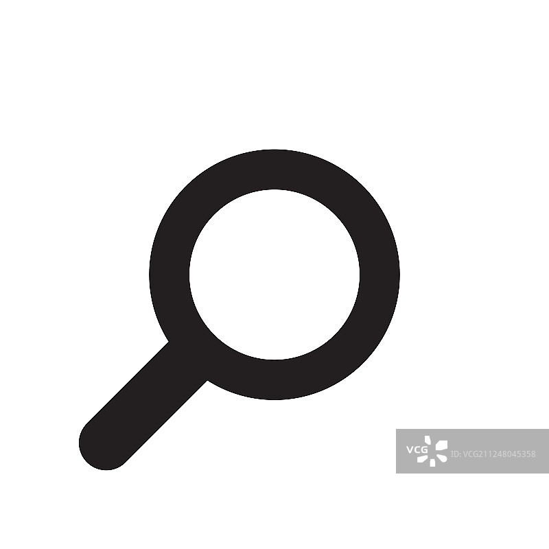 放大镜玻璃缩放符号或Web搜索图标图片素材