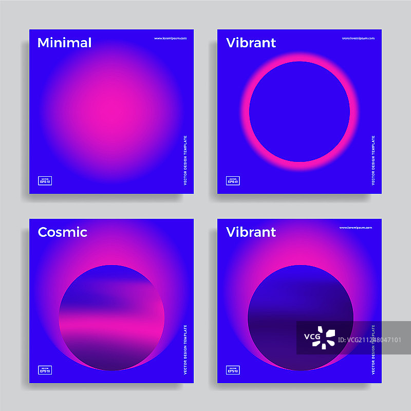 鲜艳渐变图形设计模板图片素材