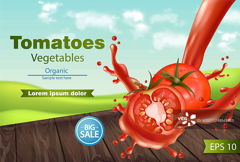 番茄切片飞溅效果图片素材