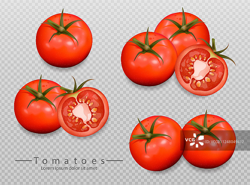 3D番茄写实细节图片素材