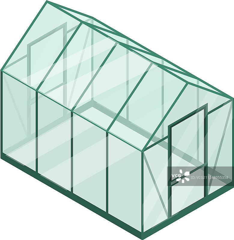 2.5D塑料温室图标图片素材