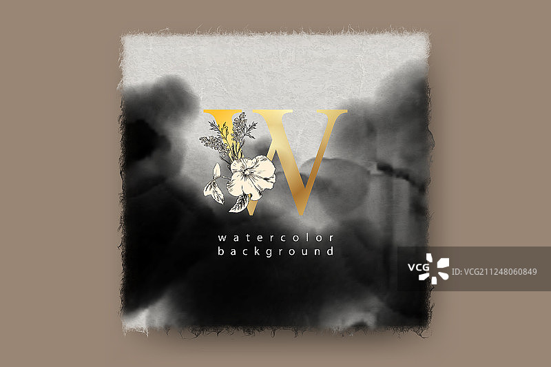 水彩画背景图片素材