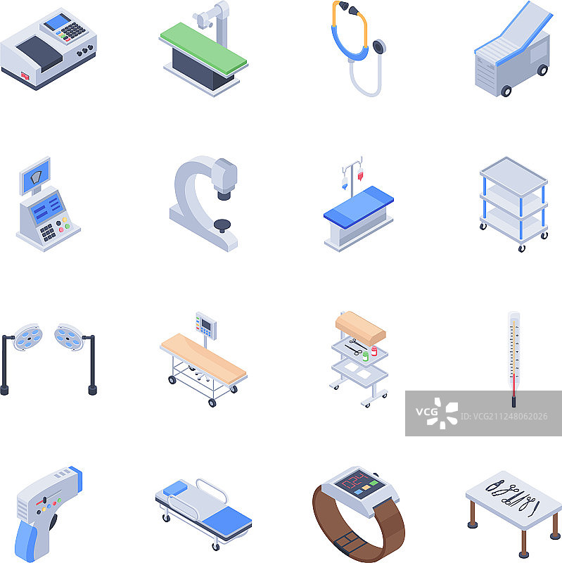 医疗设备图标合集图片素材