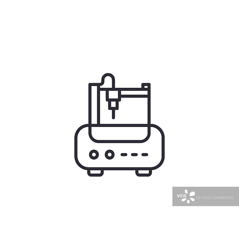 数控铣床线图标图片素材