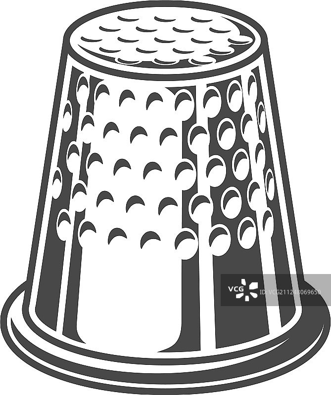 复古缝纫顶针模板图片素材