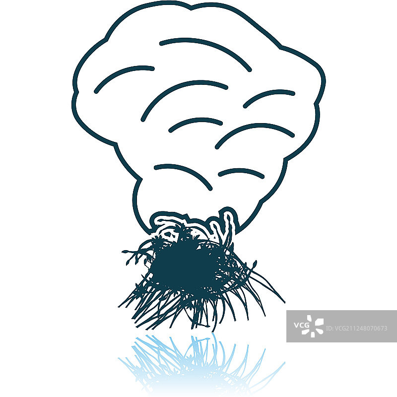 季节性草地燃烧图标图片素材