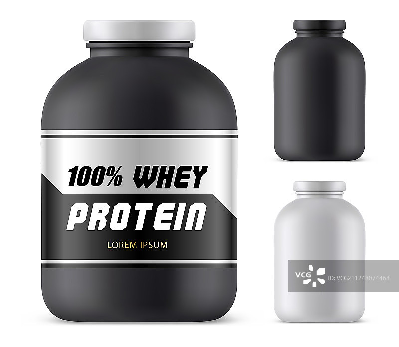 乳清蛋白塑料容器模型运动水壶图片素材