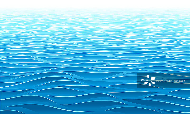 蓝色水波透视风景图片素材