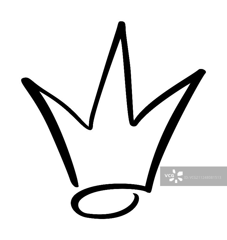 手绘皇冠符号图片素材