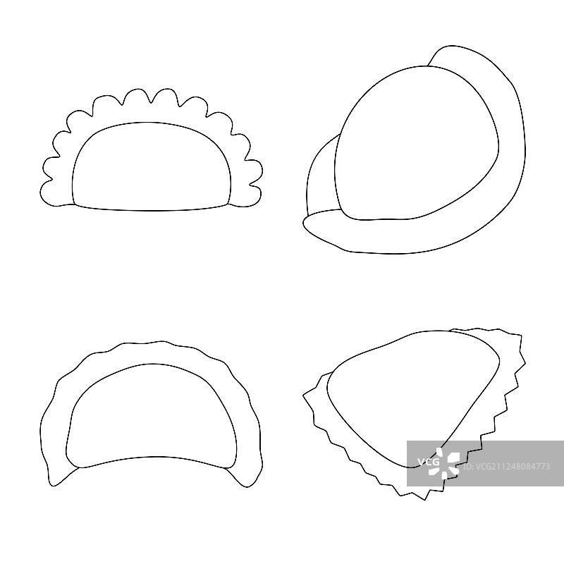 食物和餐具标志集合图片素材