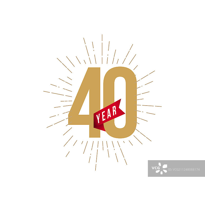 40周年纪念模板设计图片素材