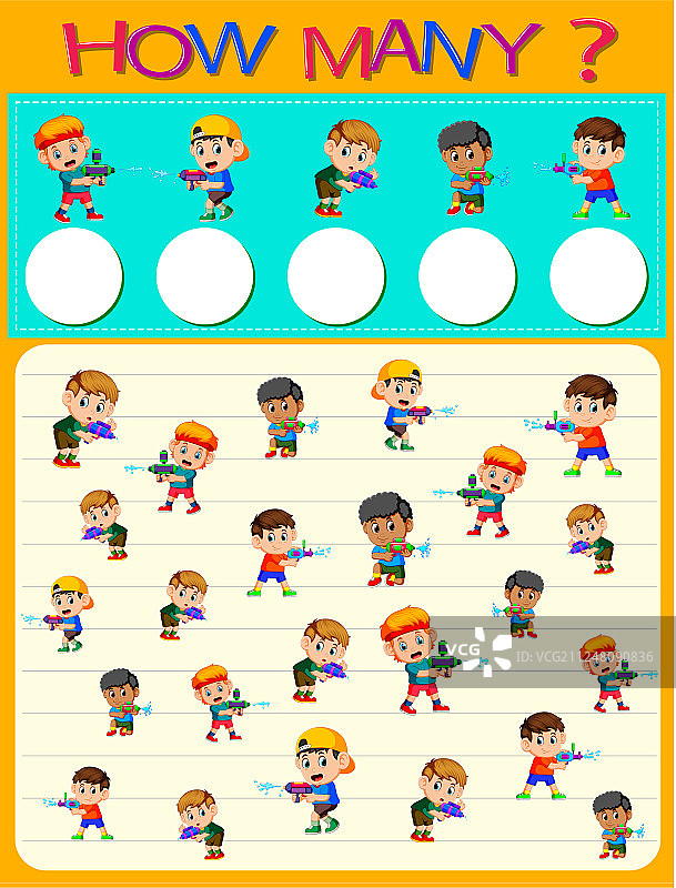 儿童练习题图片素材