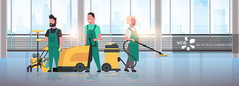 清洁团队服务理念图片素材