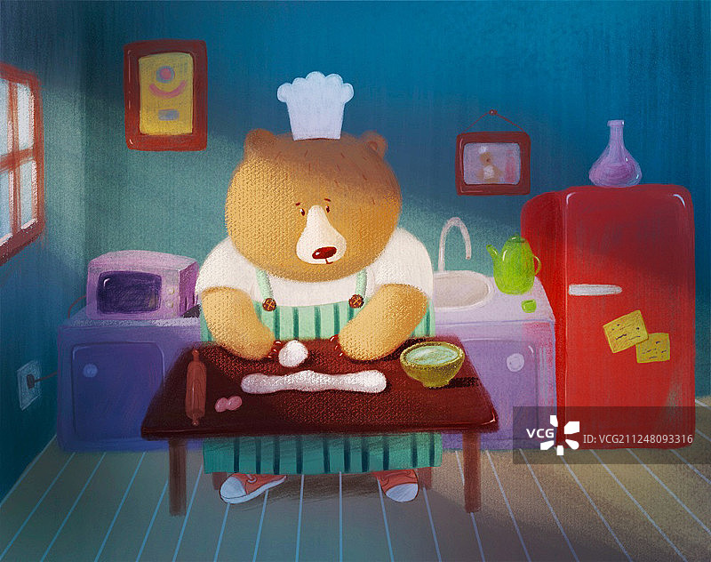 小熊厨师图片素材