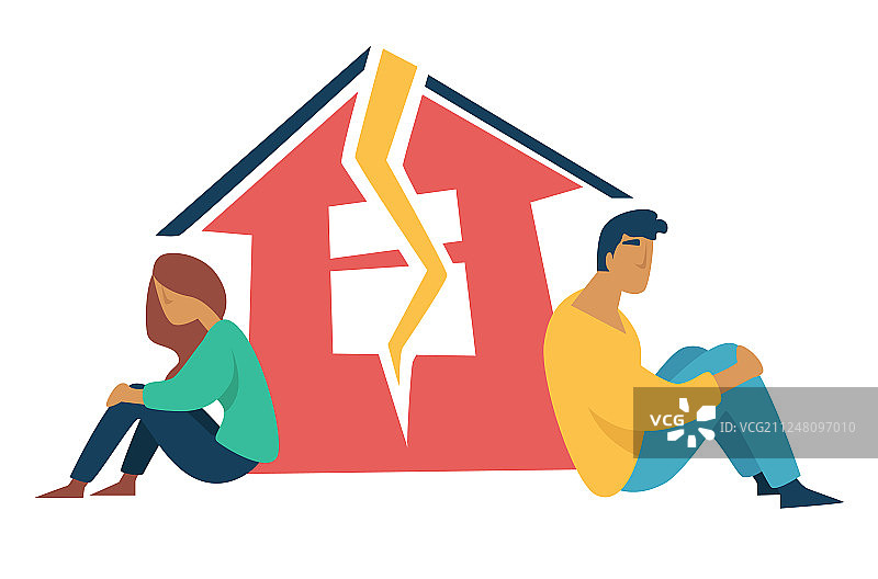 离婚和财产分割：前夫图片素材