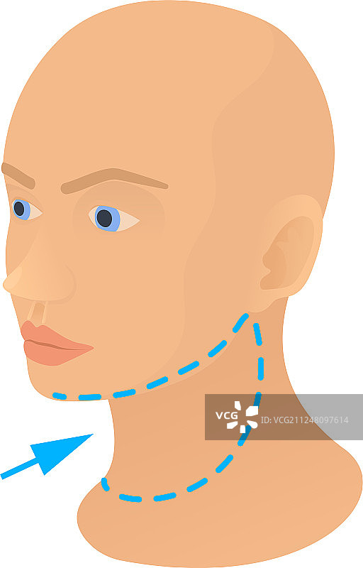 颈部塑料矫正卡通风格图标图片素材