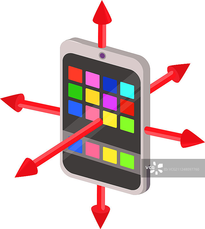 色度计图标卡通风格图片素材