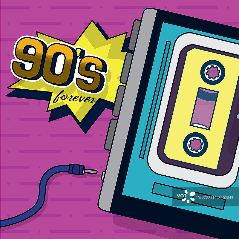 90年代复古卡片设计图片素材