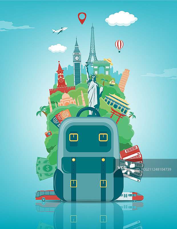 旅游作文与著名的世界地标图片素材