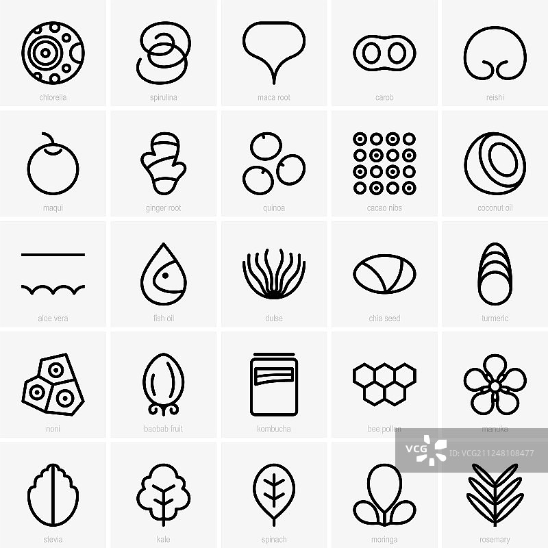 超级食物图标图片素材