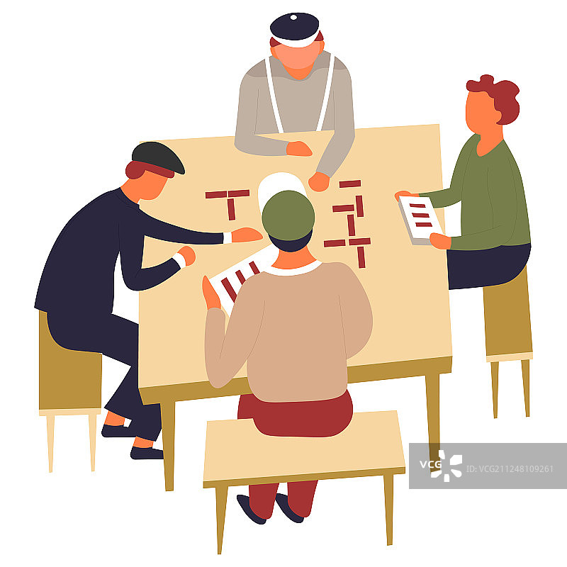 多米诺骨牌朋友或邻居的桌游图片素材