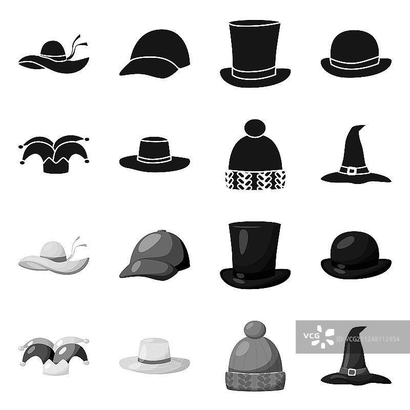 服装和帽子图标图片素材