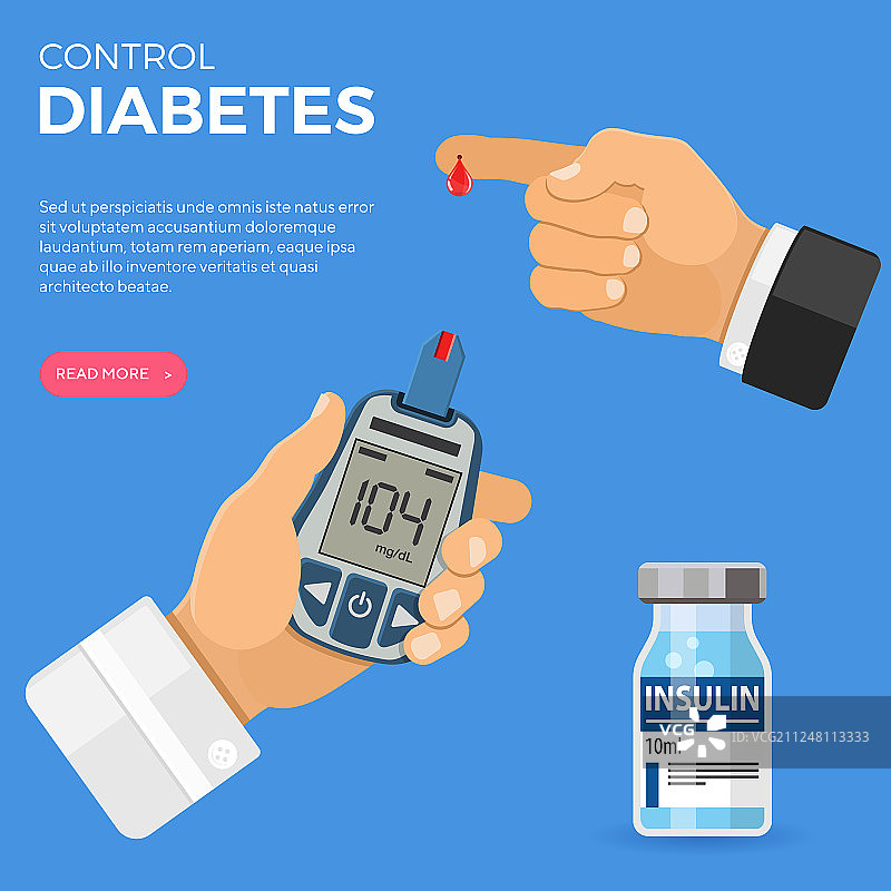 手中的血糖仪图片素材