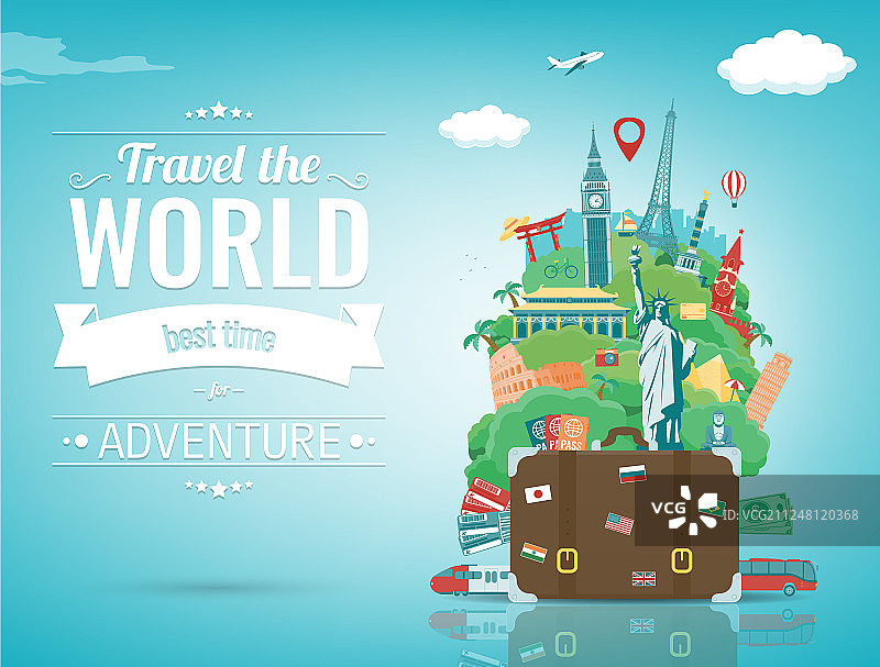 旅游作文与著名的世界地标图片素材