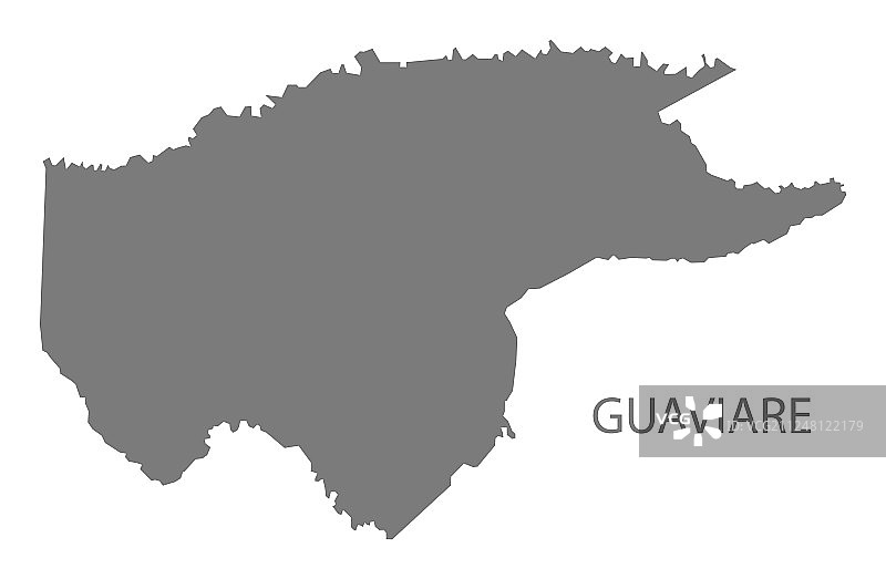 哥伦比亚瓜维亚雷灰色地图图片素材