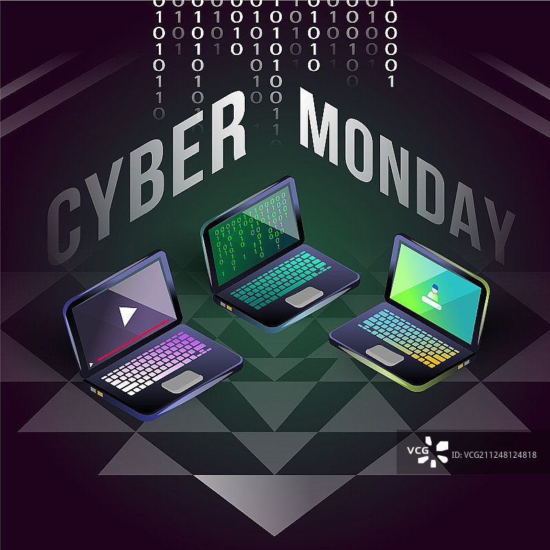 扬特拉领域上的网络星期一笔记本电脑促销图片素材