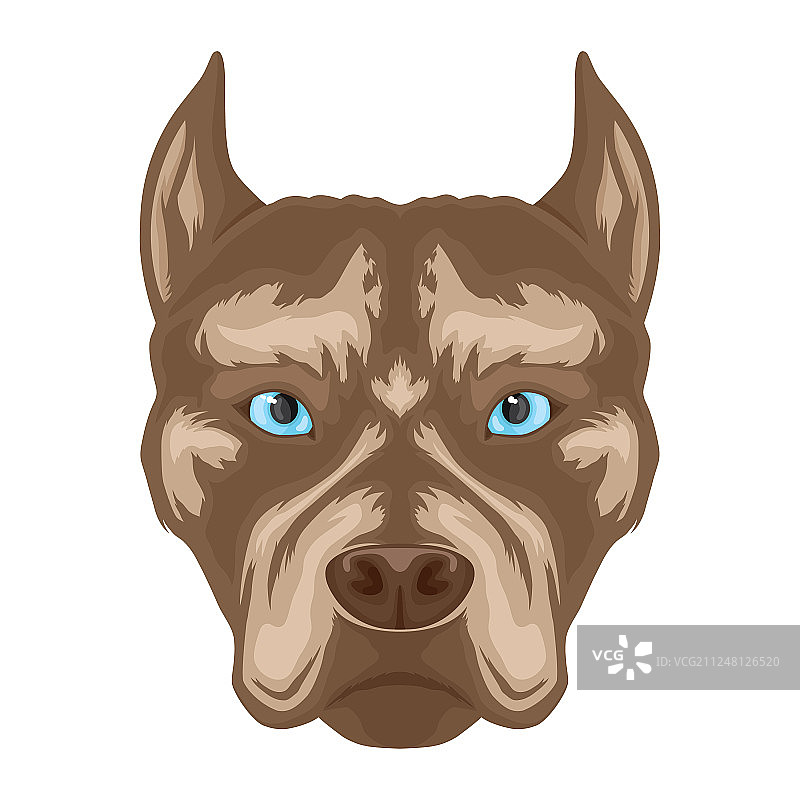 比特犬梗犬标志图片素材