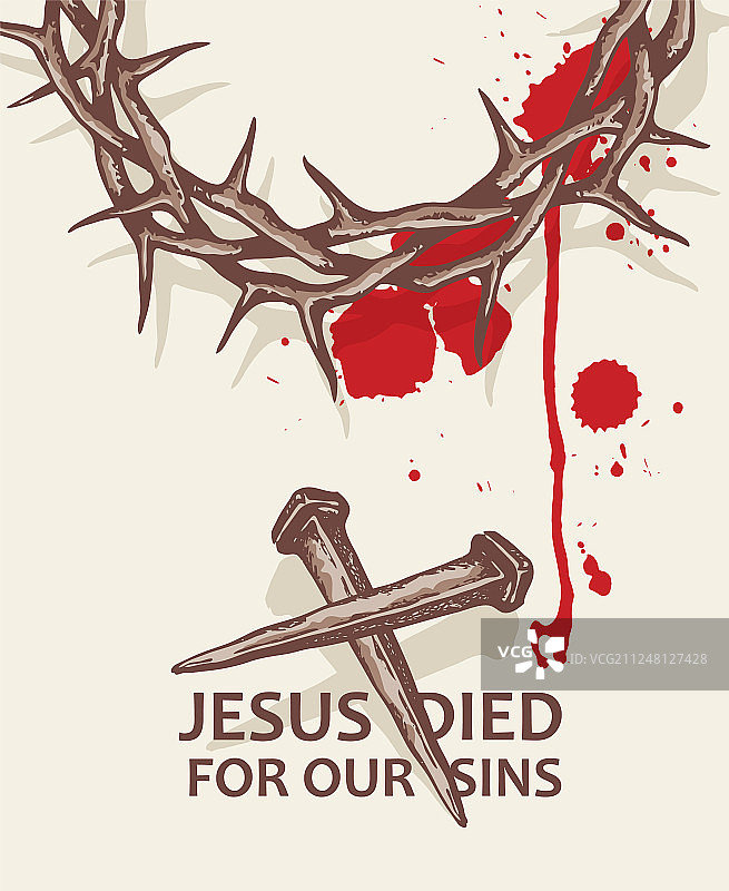 耶稣受难钉与荆棘冠图片素材