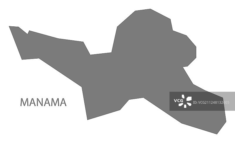 麦纳麦巴林灰色地图图片素材