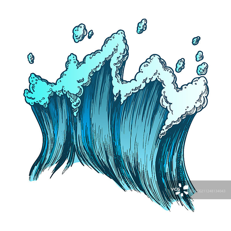 热带海洋波浪图片素材