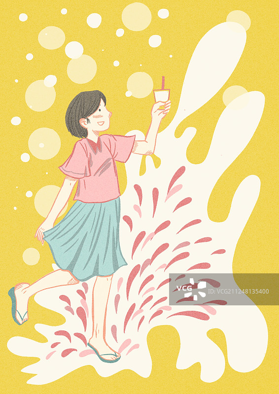 饮品狂想-杨枝甘露图片素材