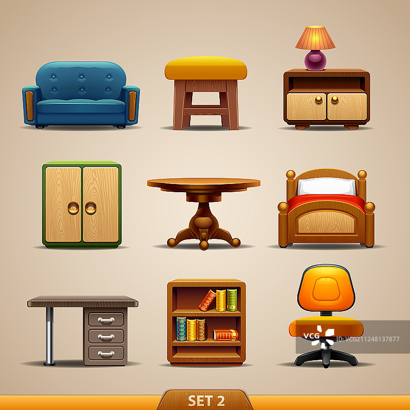 家具图标集2图片素材