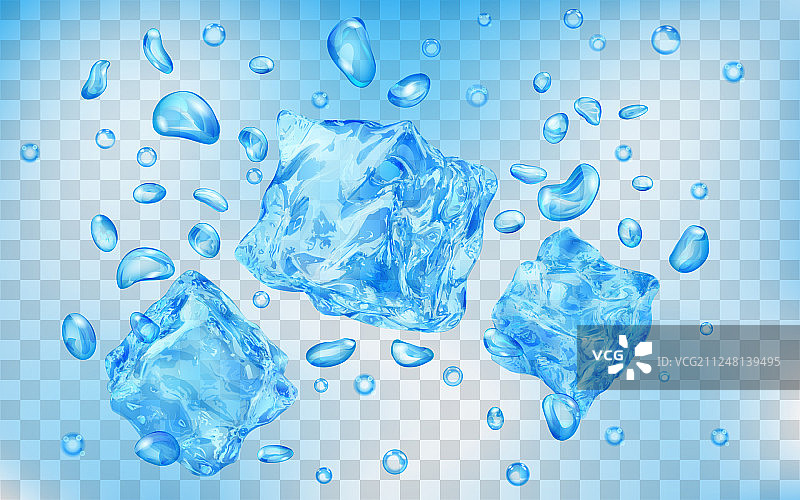 水下的冰块图片素材