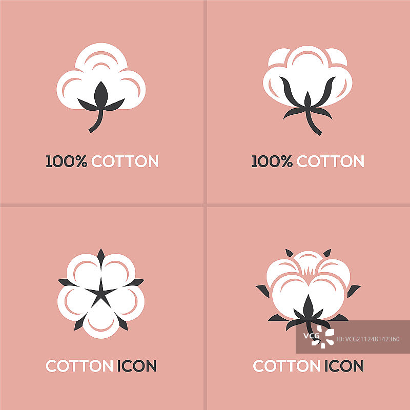 棉花标志集图片素材