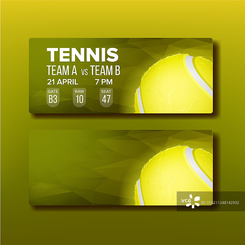网球锦标赛优惠券图片素材